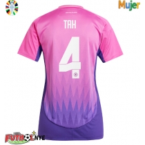 Camiseta Alemania Jonathan Tah #4 Visitante Equipación para mujer Eurocopa 2024 manga corta